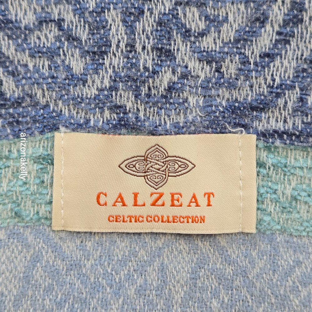 Calzeat Celtic Scarf Wool Blend Made in Scotland - Picture 7 of 14